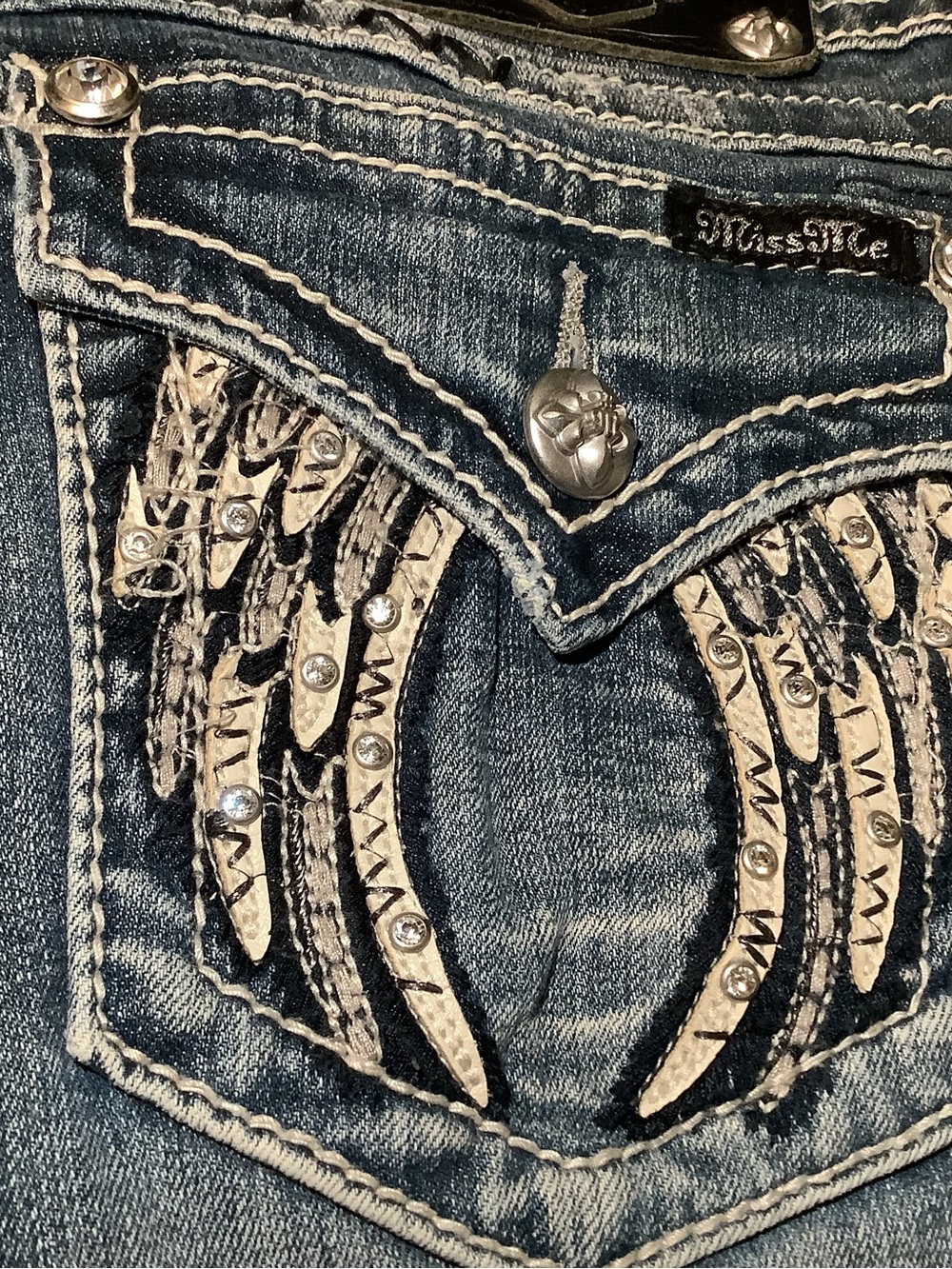 Miss Me signature jeans, boot cut, color: med 207, size: 30 - Picture 3 of 12